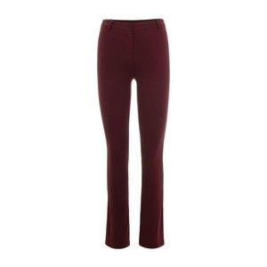 Patrizia Pepe Bordeaux Viscose-Blend Trousers - NWT